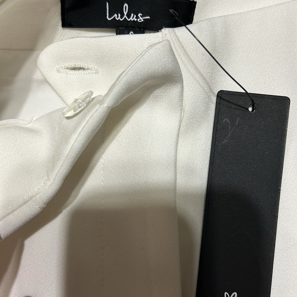 NWT Lulus white high waisted trouser - Picture 10 of 12